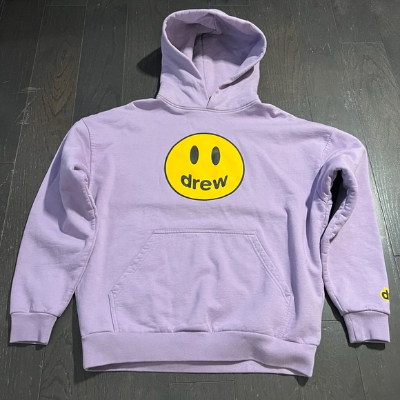Drew House Lavender Mascot Oversized Hoodie Heavy Fleece XS Lavender purple - Picture 1 of 9